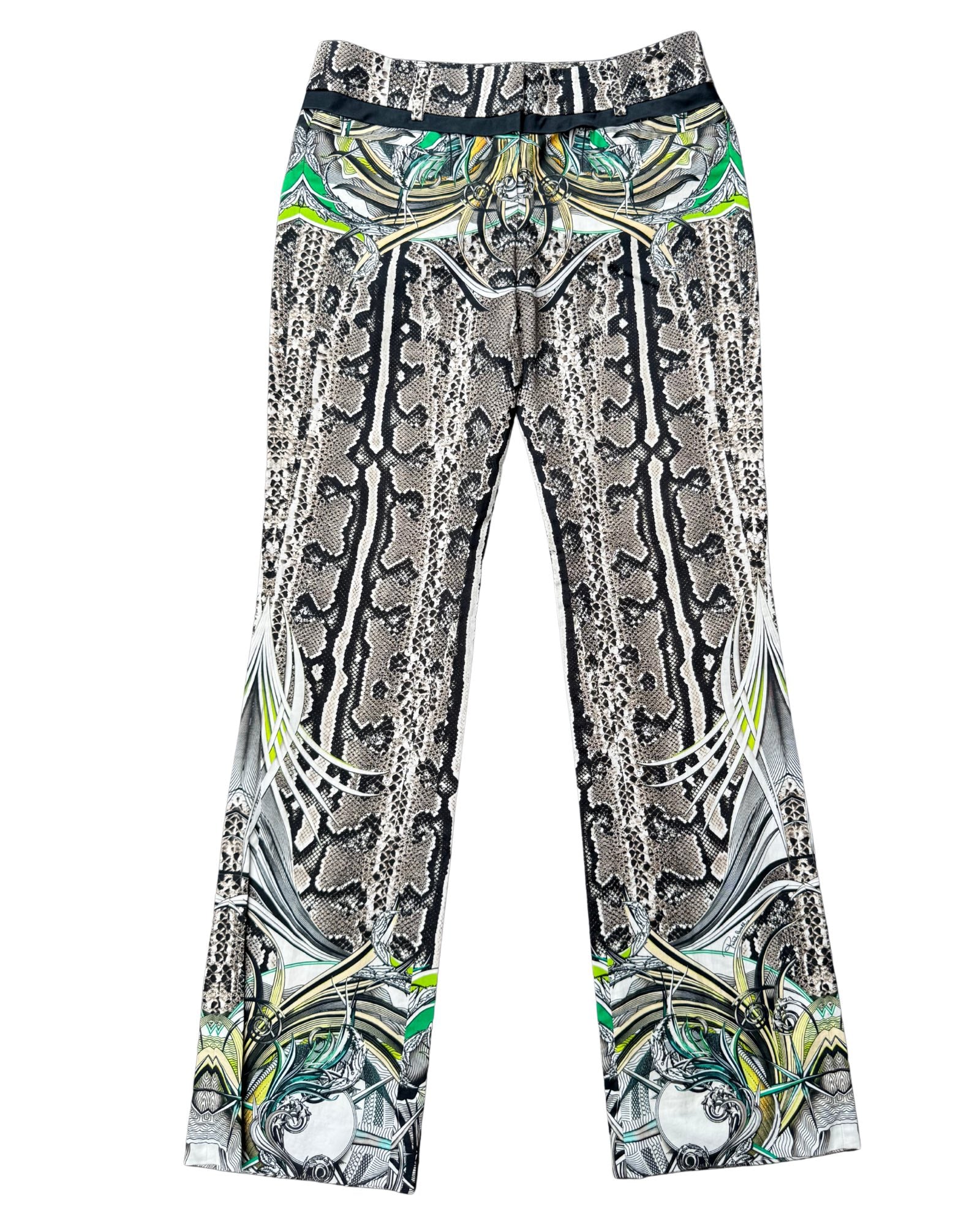Just Cavalli Green Snake Print
