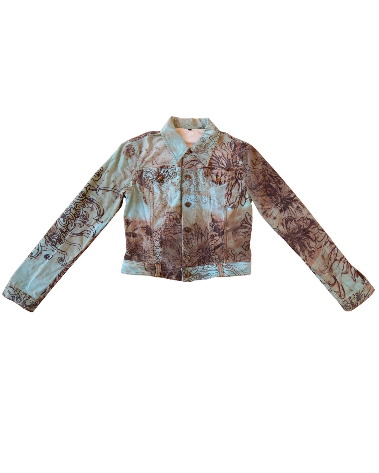 Just Cavalli Flowers & Jean Jacket