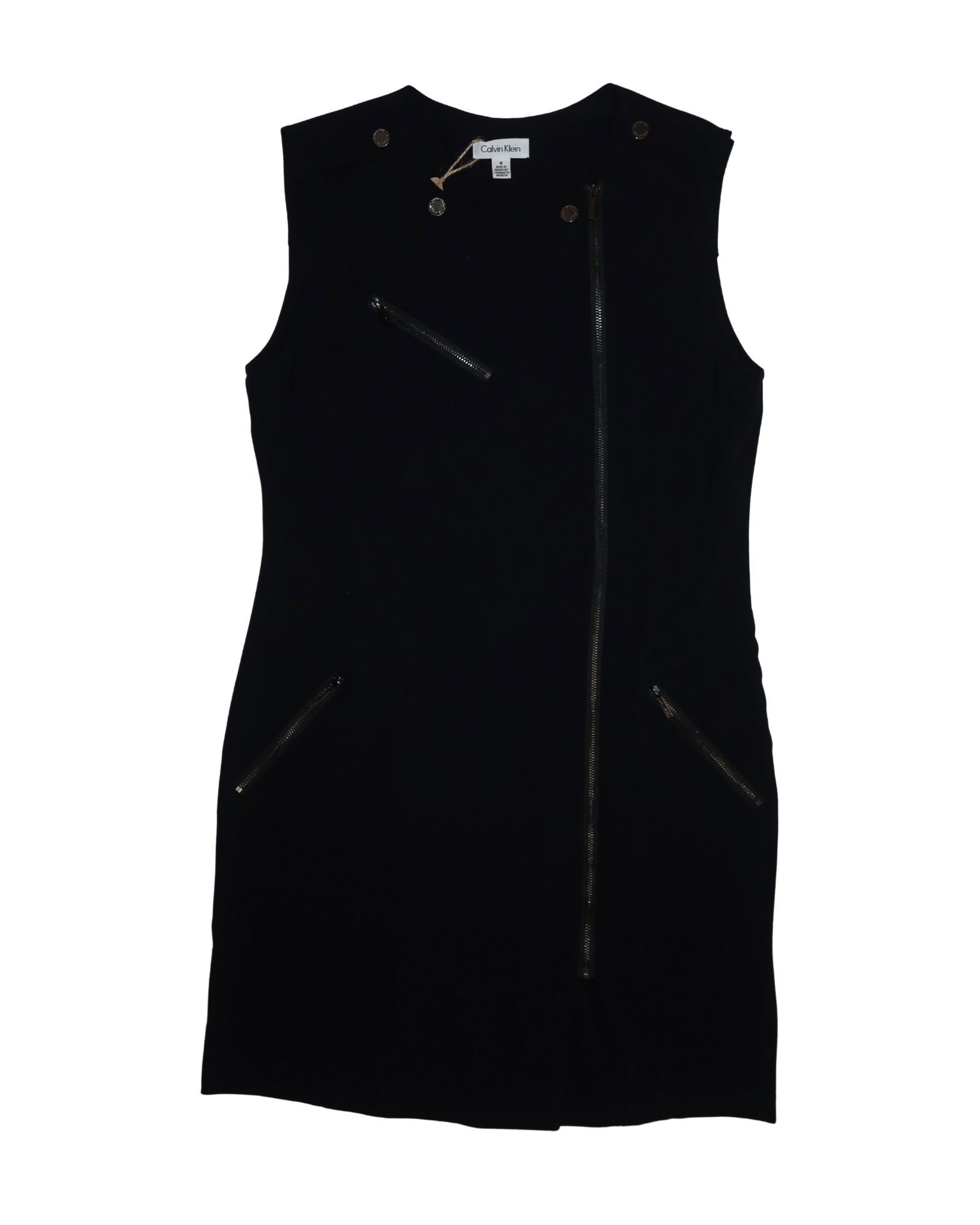 Calvin Klein Dress Con Cierres