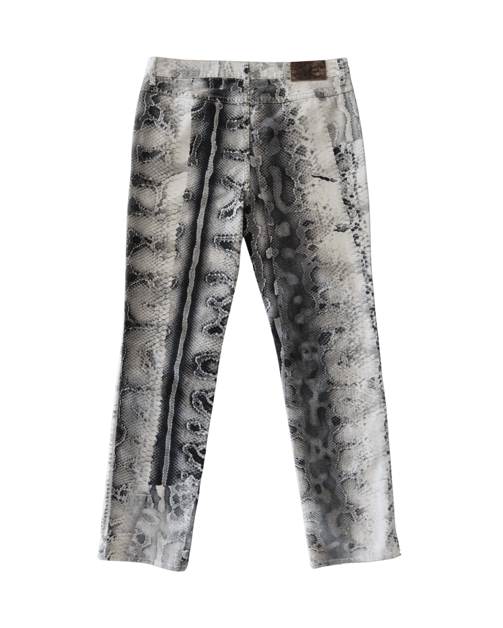 Just Cavalli Grey Snake Print