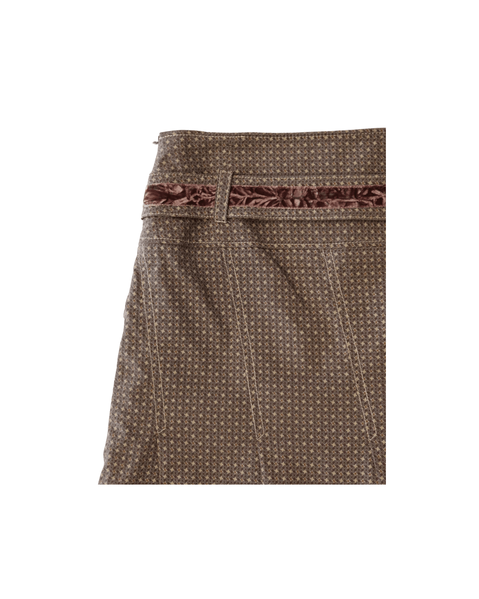 Falda Sastre Con Detalle En Terciopelo