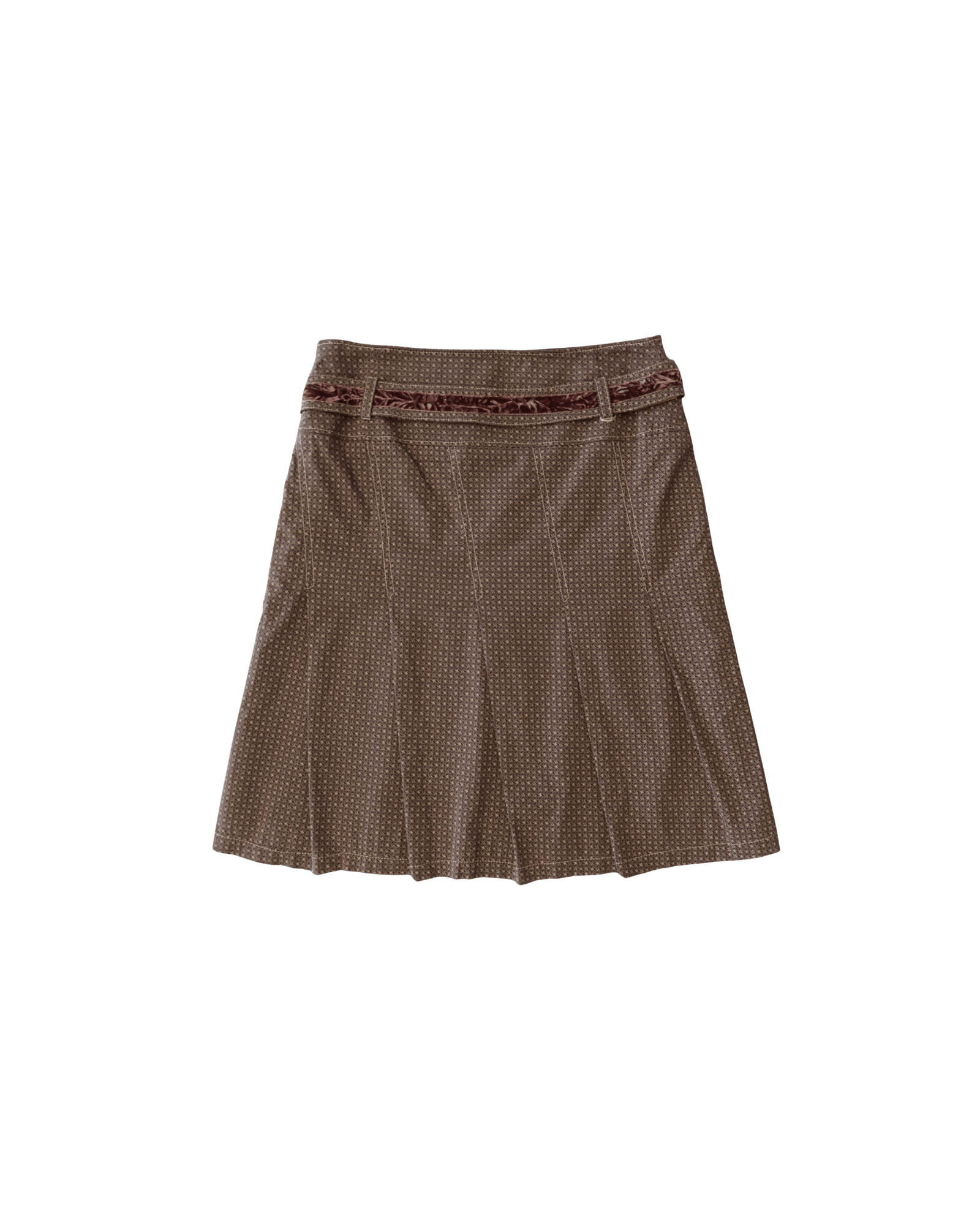 Falda Sastre Con Detalle En Terciopelo