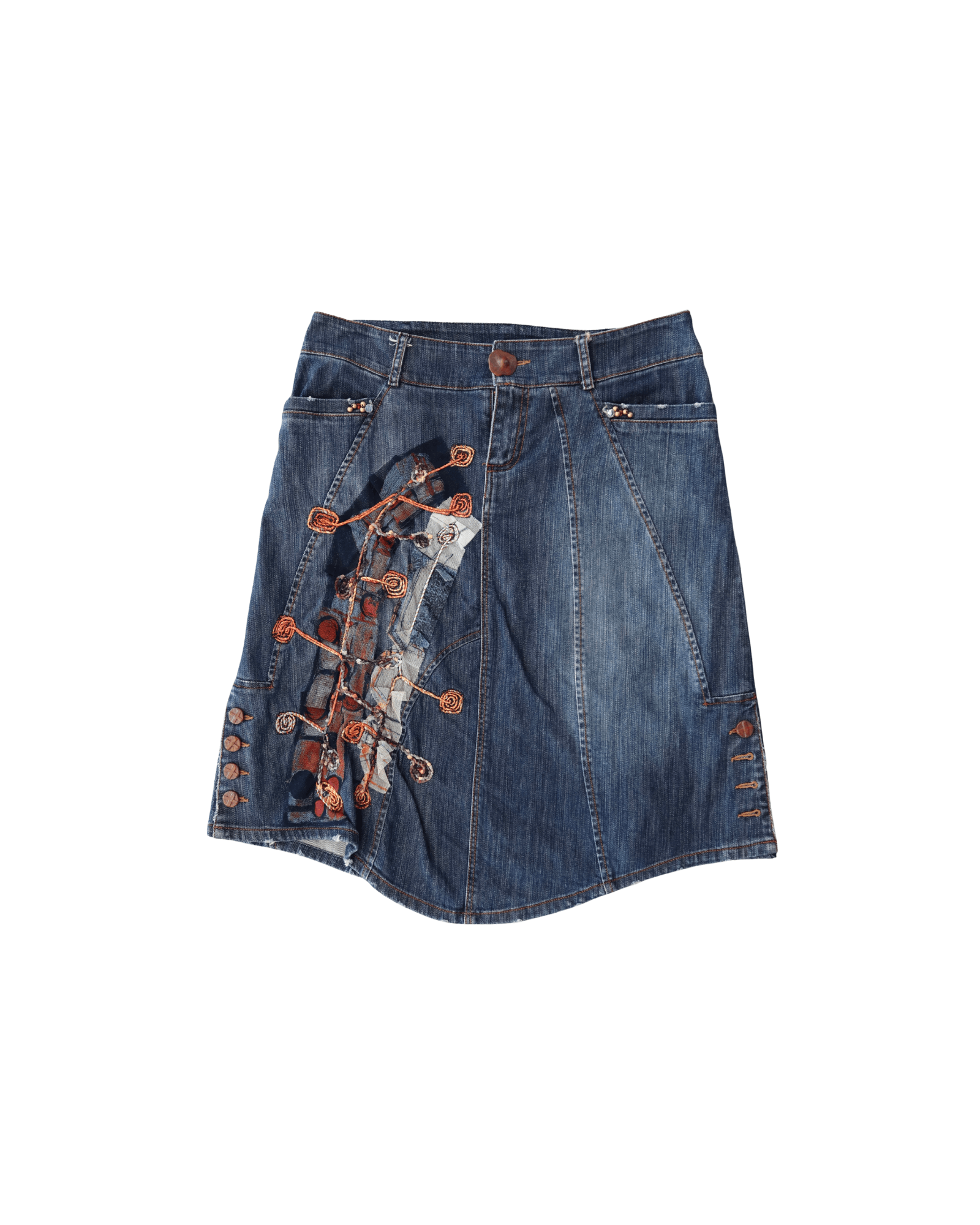 Falda Legatte Denim Embroided